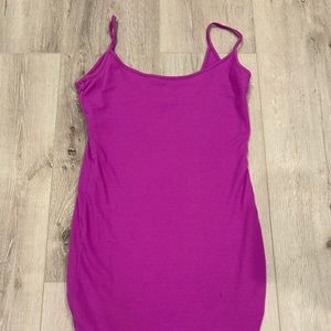 Purple Tank Slim Dress Size L